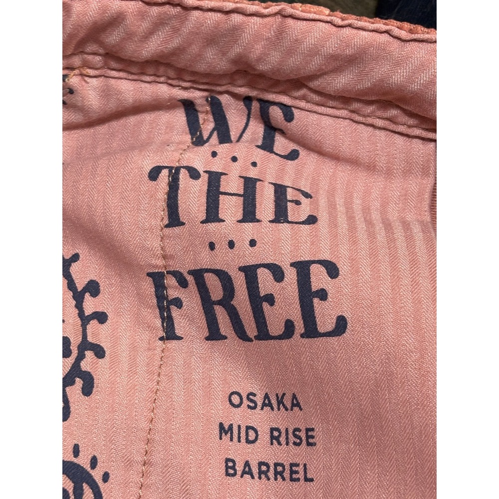 Free People We The Free Osaka Mid Rise Barrel Corduroy Pants Rose Smoke 27 NWT - Picture 5 of 9